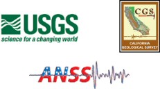 USGS, CGS, and ANSS logos