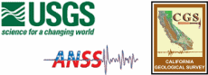 USGS, CGS, and ANSS logos